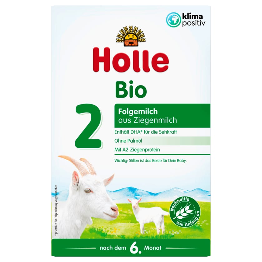 Holle Bio 2 Folgemilch aus Ziegenmilch nach dem 6. Monat 400g